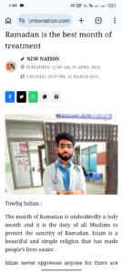 Ramadan is the best month of treatment