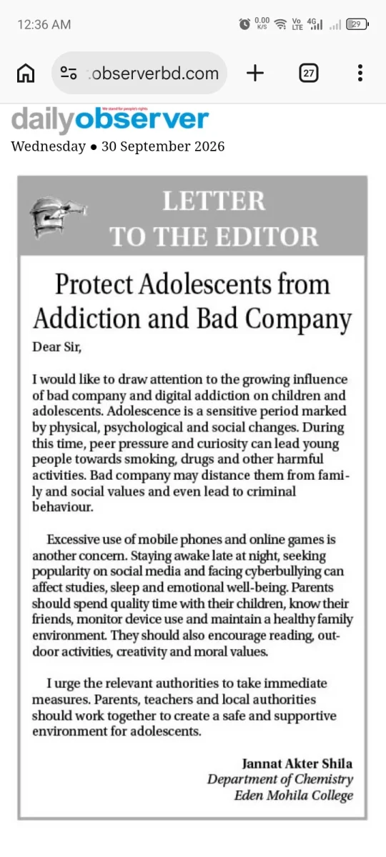 Adolescents Trapped in Bad Company and Addiction