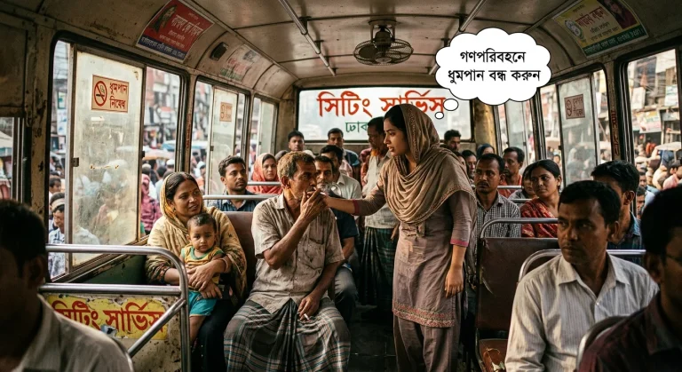 গণপরিবহনে ধুমপান বন্ধ করুন
